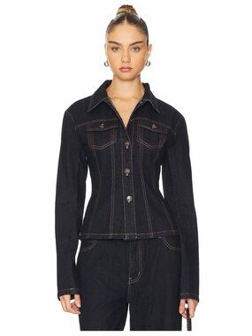Lioness Rider Denim Jacket in Dark Denim